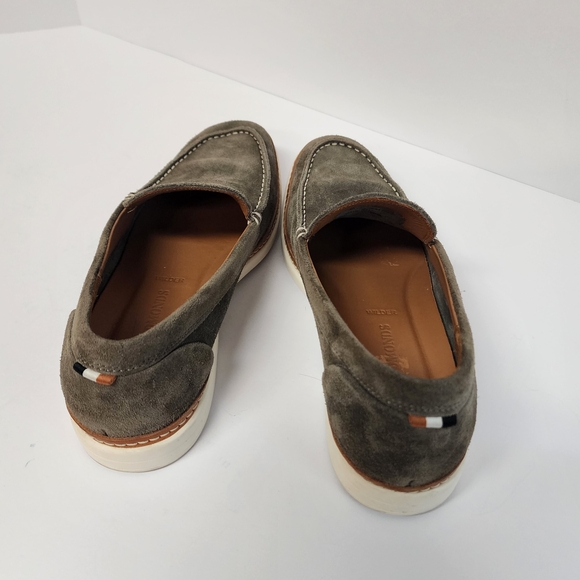 Allen Edmonds Men\'s Suede Loafers Greenish Gray -Sz 9D